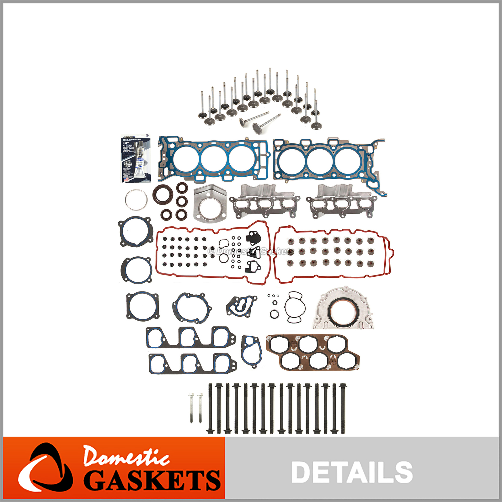 Full Gasket Set Intake Exhaust Valves Fit 0711 Chevrolet G6 Pontiac