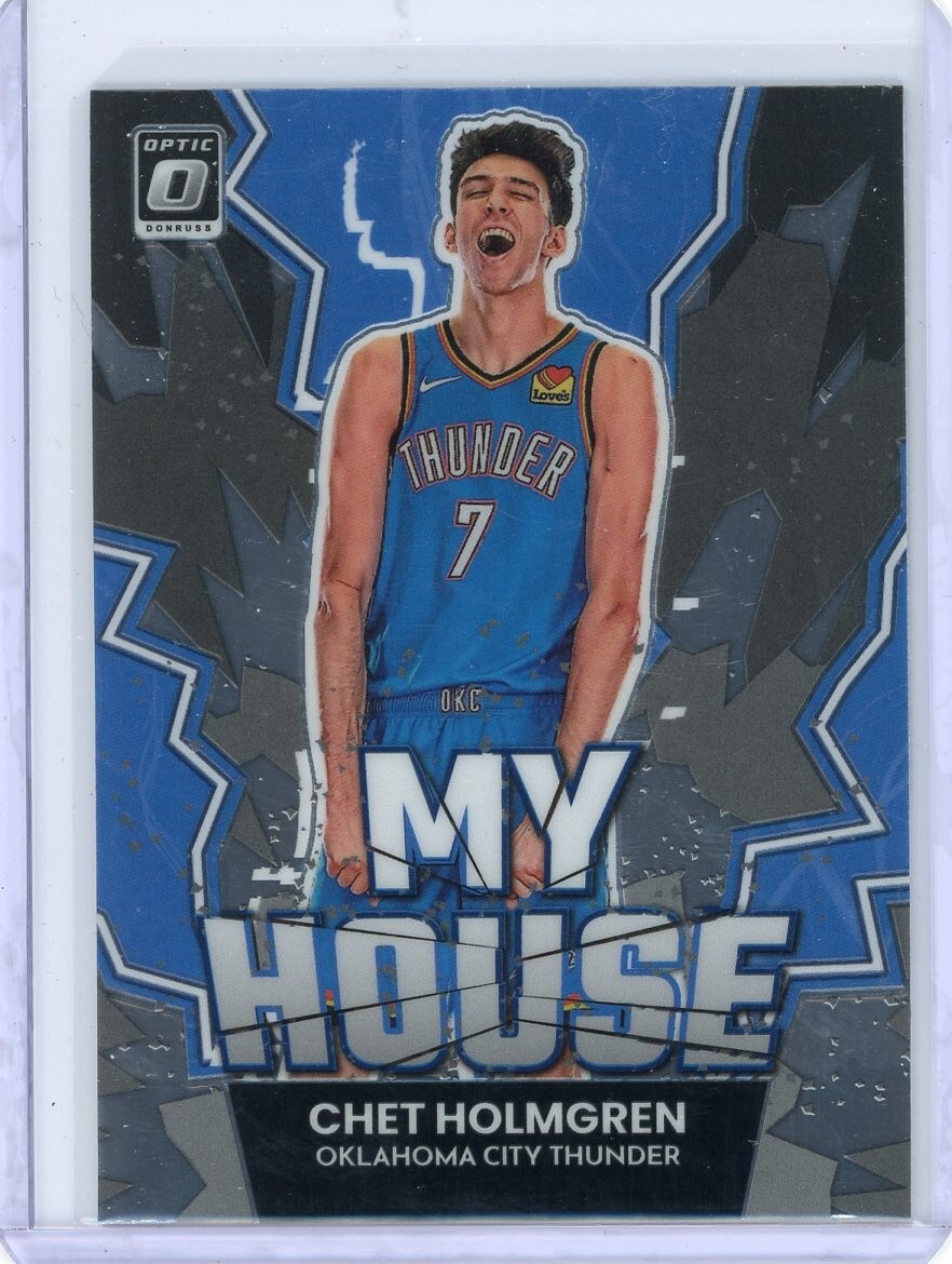 CHET HOLMGREN 2022-23 Donruss Optic MY HOUSE ROOKIE RC Oklahoma City Thunder OKC