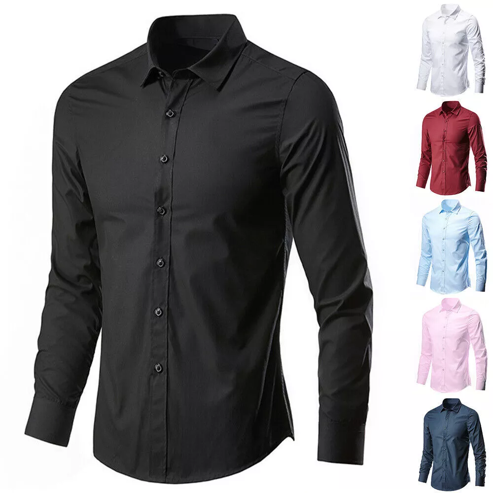 Mens plain store formal shirts