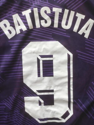 Maillot Réédition Fiorentina 1992-93 Lotto N°9 Batistuta – Taille XL