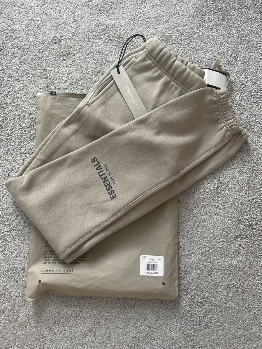 Fear of god essentials - sweatpant/jogger - olive ss20 - XXS | eBay