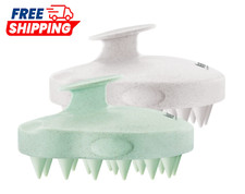 HEETA Scalp Massager 2 Pack for Hair Growth, Soft Silicone Bristles to Remove Da