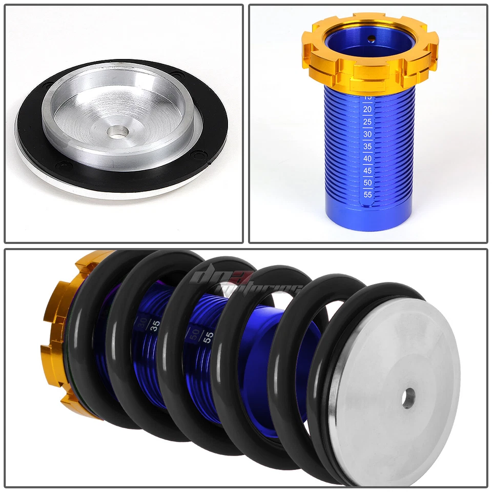 ДЛЯ 88-00 CIVIC EK EG EJ/DC 1 «-4» МАСШТАБИРОВАННАЯ ПОДВЕСКА СИНИЙ КАТУШКА ЧЕРНЫЕ ПРУЖИНЫ - Изображение 3 из 4