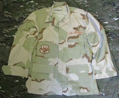NEU ORIGINAL US AIR FORCE USAF USCENTAF DCU WÜSTENKAMPFSHIRT JACKE MANTEL. S-S.