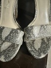 Vince Camuto VP Bendiva Leather Snakeskin Heels Sz 6M Ankle Strap — photo 2