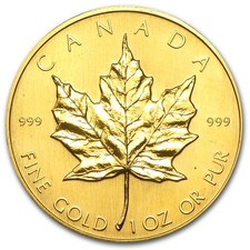 1982 Canada 1 oz Gold Maple Leaf BU 5391.15 per troy oz