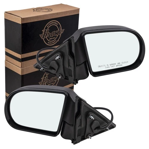 For 1999-2005 Blazer Power Mirror Plastic Base Heated Manual Fold Set 15105941