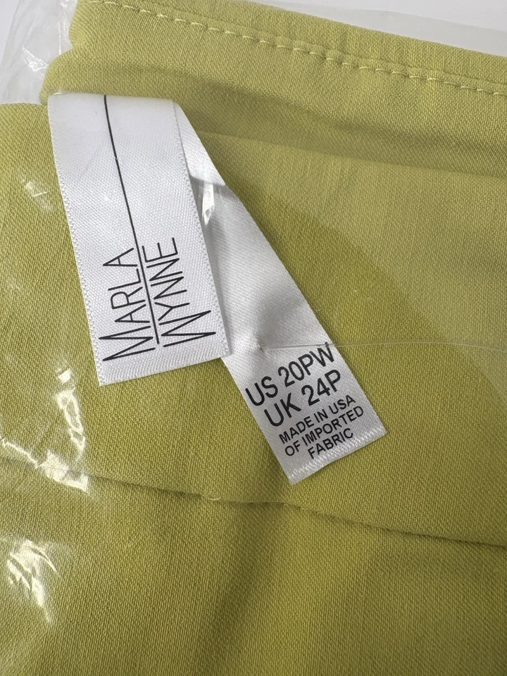 Calça de tornozelo Marla Wynne Pear FlatterFIT fenda lateral tamanho 20PW pequena plus nova com etiquetas HSN - Imagem 4 de 4