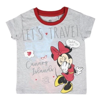 Disney Minnie Mouse Mädchen T-Shirt Grau Kinder Shirt Gr. 92 - 152 - Bild 1 von 2