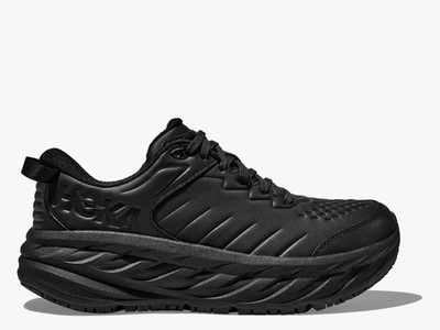GENUINE || Hoka Bondi SR Mens Walking Shoes (2E Wide) (Black/Black)