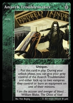 Vtes, Jyhad, Vampire, V5 - Anarch Troublemaker x 1