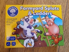 Orchard Toys Farmyard Splats And Ladders Game VGC