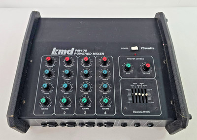 Vintage KMD Powered Mixer Amplifier Model PM4-75 Tested / Works