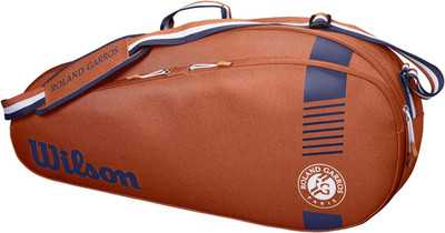 Roland Garros Team Tennis Racket Bag - Clay/Navy, Holds up to 3 Rackets