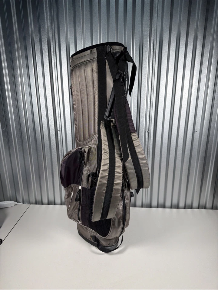 Сумка для гольфа King Cobra серая фиолетовая легкая с подставкой 4-полосные разделители - Изображение 4 из 4