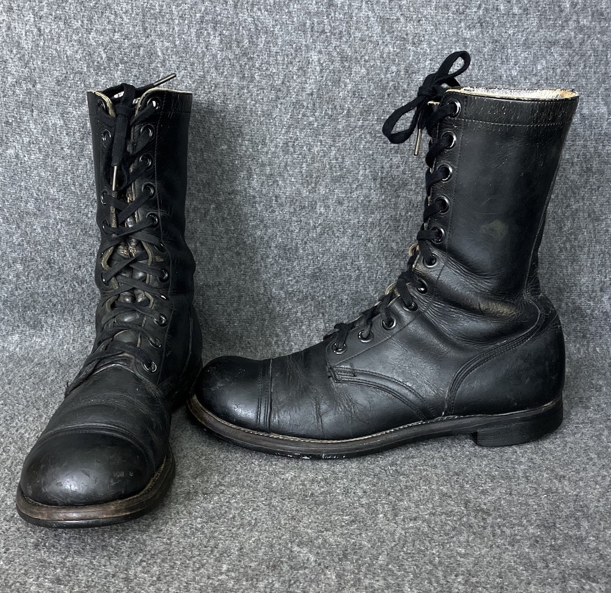 VTG 60s BFG BF Goodrich Jump Boots Mens 10 N Black Leather