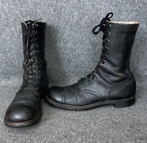 BFG BF Goodrich Military Combat Jump Boots Black Leather Size 8.5 W 1950s 1959 Bfgoodrich Boots | eBay main image 3