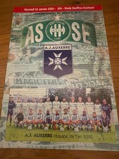 programme )) ASSE ST ETIENNE V AJA AUXERRE - Saison 1999/2000