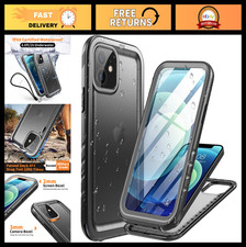 IP68 Waterproof Case for iPhone 12/12 Pro - Heavy Duty Shockproof Full Body Cove