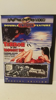 TERROR IN THE MIDNIGHT SUN (1958) / ANIMAL PEOPLE (1962) RARE SWEDISH SCI-FI DVD