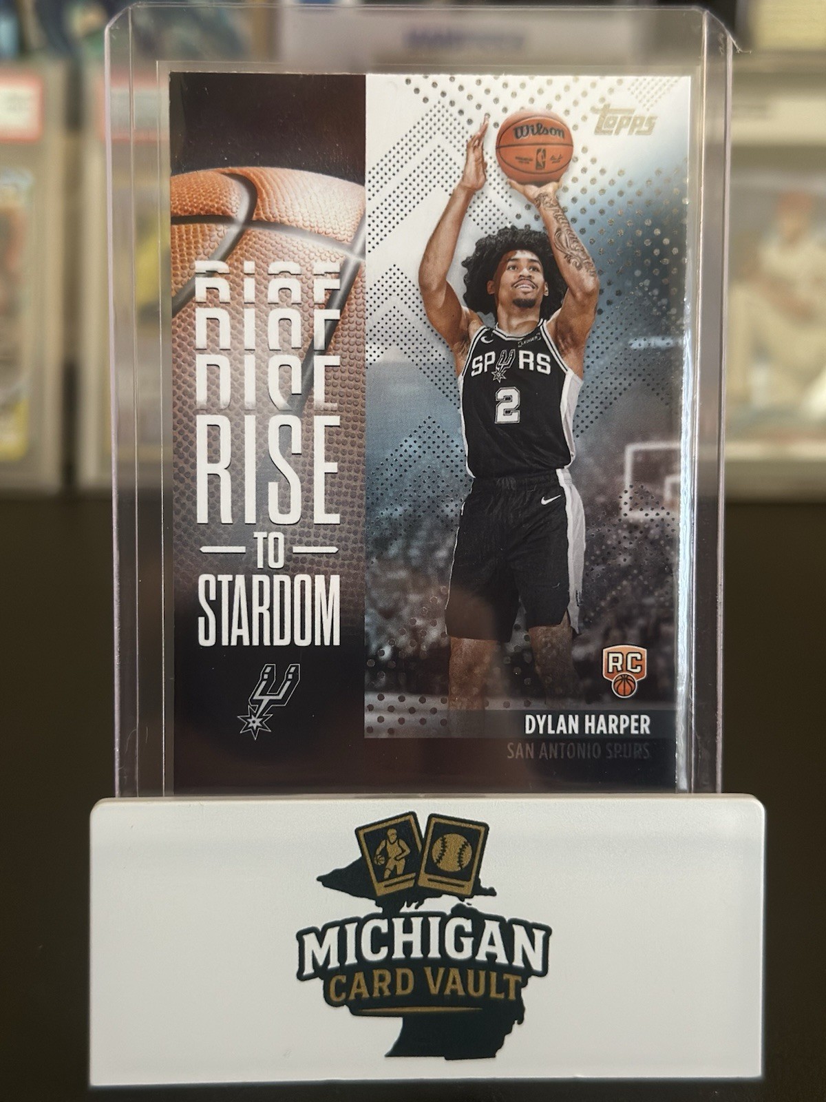 2025 Topps Rise To Stardom Dylan Harper #RTS-2 (RC) San Antonio Spurs Basketball