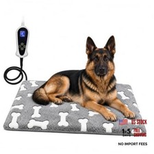 Large Dog Heating Pad 34 21in Obtained MET UL Dual Certification- 34x21 in Gray