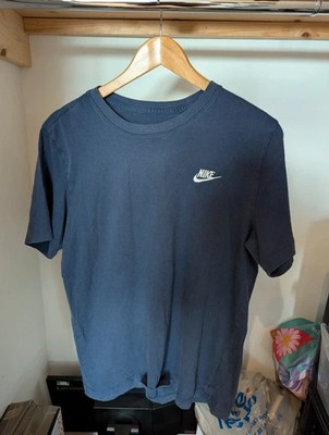 Nike Tee Herren Large Navy T-Shirt Logostickerei