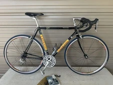 Vintage 53cm LeMond Buenos Aires Reynolds 853 Steel Black Yellow Road Bike 105