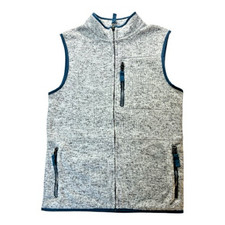 Cat  Jack Kids Gray Vest with Blue Trim