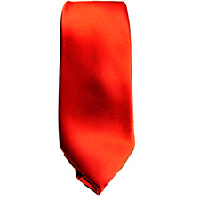 Geoffrey Beene Designer Men's 100 Polyester Solid Cherry Red Formal Tie 2.5"W