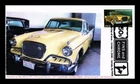 US COVER FINS AND CHROME 1957 STUDEBAKER GOLDEN HAWK FIRST DAY ISSUE
