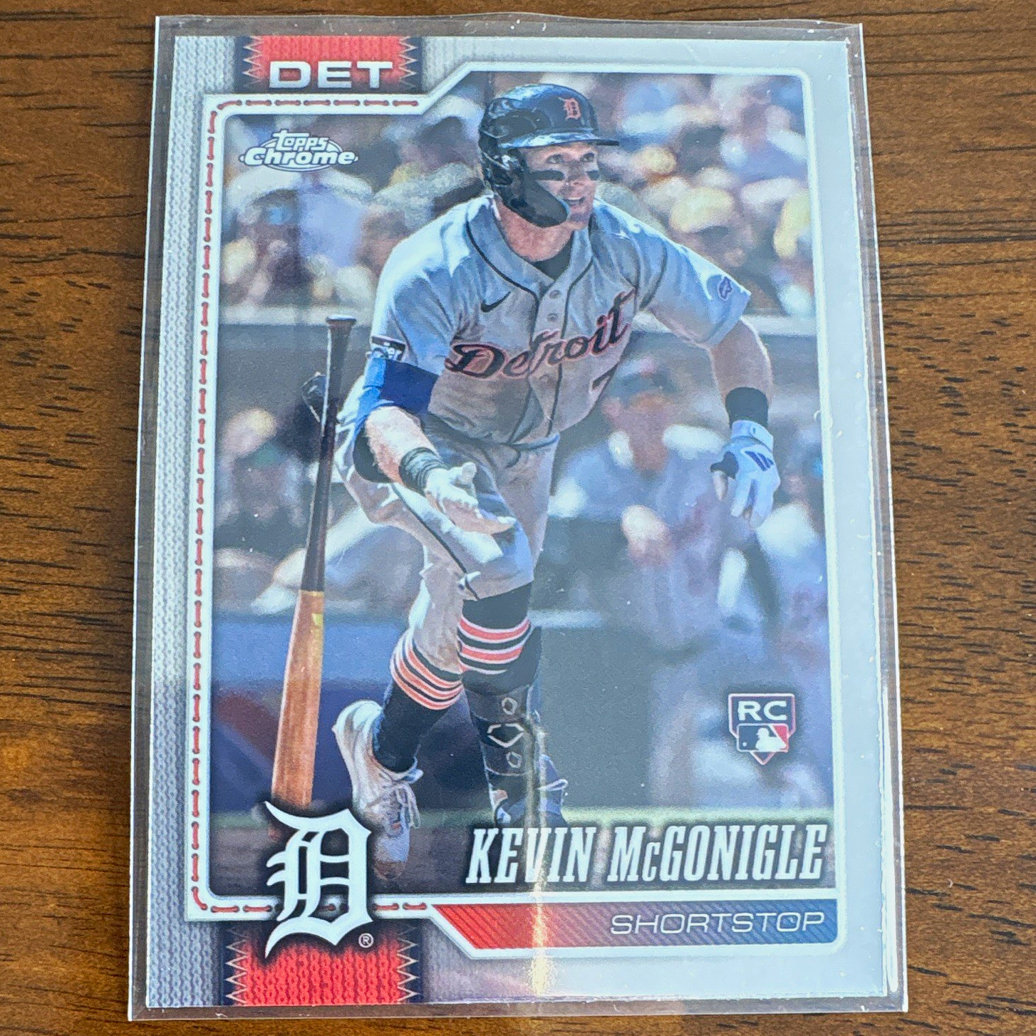 Topps Chrome Kevin McGonigle RC Rookie Detroit Tigers Baseball Card #DET