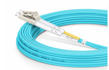 Image of OM3 - 50/125 - LC-LC - 7Mtr - Duplex Fibre Patch Cable - Aqua