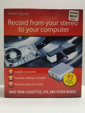 xitel Inport Deluxe Audio Home Recording Kit Transfer Cassettes  LPs to PC New