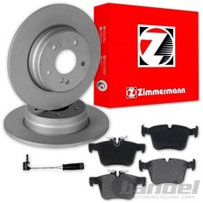 ZIMMERMANN BREMSSCHEIBEN 300mm + BEL&Auml;GE HINTEN f&uuml;r MERCEDES C-KLASSE W205 S205