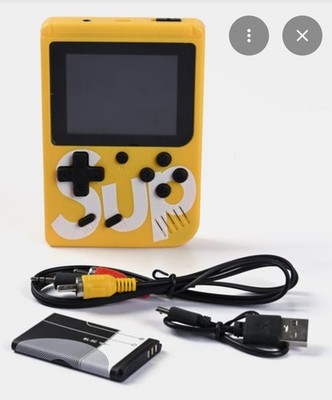 SUP  Plus Game Box 400 in 1  Handheld Portable Arcade Yellow 