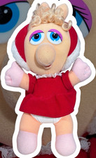 Disney The Muppets Miss Piggy Plush Doll Red Hooded Outfit VINTAGE