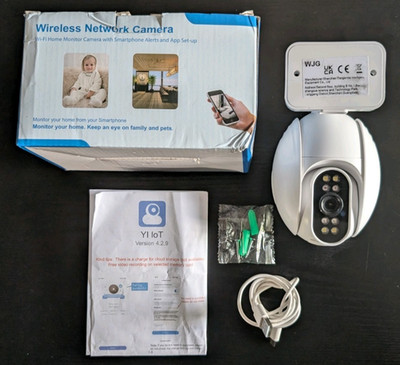 Wireless Network Camera Yi IoT Version 4.2.9 Dual-Lens Wi-Fi Home Monitor