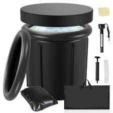 Eisbad 80cm Eisfass Faltbare mit Abdeckung 39...