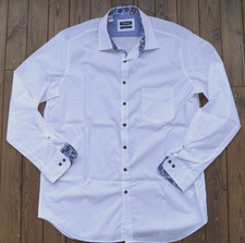 WALBUSCH Hemd Regular Fit, Gr. 45/46 - 2XL Weiß 100% BW, Neuwertig