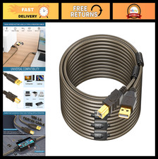 100ft High-Speed USB 2.0 Printer Cable - Active Cord for Printer, Scanner, Fax