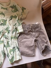 1- Levi's Shorts Boys Size 5 And 1- Size 5 Pj Set.