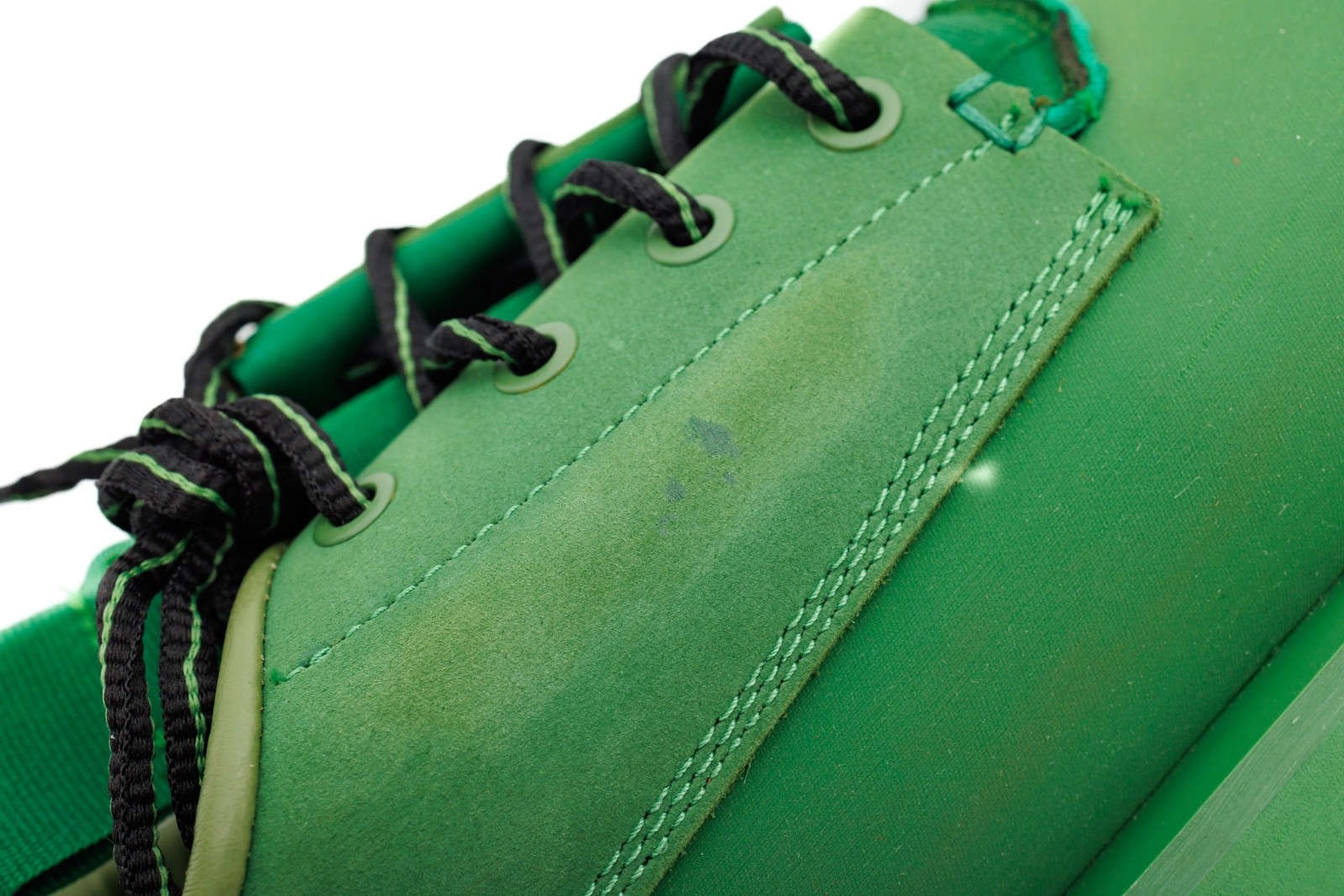 SAOLA Stivali Wampa Clearweather da uomo bassi taglia 9 verdi suola grossa Vibram lacci extra