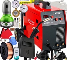 WELDMAN Schweißgerät 3in1 Kombi MIG/MAG WIG MMA MICRO MIG 200