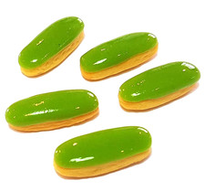 100 Dollhouse Miniature Iced Eclairs Doll Mini Bakery Food Cakes Wholesale Lot