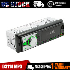 D3114 BT Car Stereo Audio In-Dash FM Aux Input Receiver USB MP3 Radio Player SD