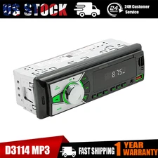 D3114 BT Car Stereo Audio In-Dash FM Aux Input Receiver USB MP3 Radio Player SD