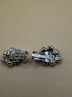 Vintage Weiss Crystal Clip Earrings Signed Estate Silver Tone 1950-60s — photo 6