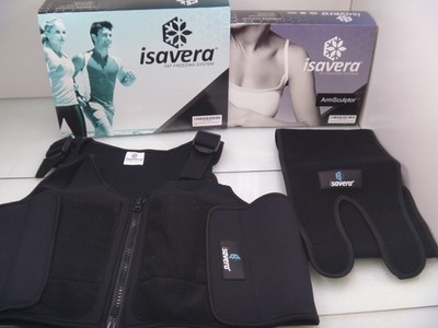 Isavera Fat Freezing System Set Chest Vest+waist belt+thigh belt+arm sculptor