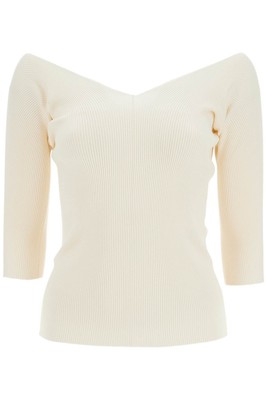 Knitted ocean top WEEKEND MAX MARA Woman Sz. L STANDARD OCEANO 002EC WHITE